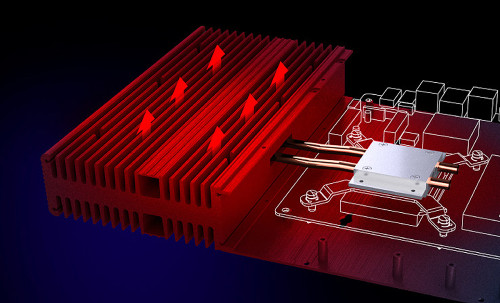 Image showing CPU heat dissipation